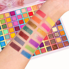 99 Colors Shimmer Eyeshadow Palette Matte Glitter Long Lasting