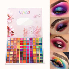 99 Colors Shimmer Eyeshadow Palette Matte Glitter Long Lasting