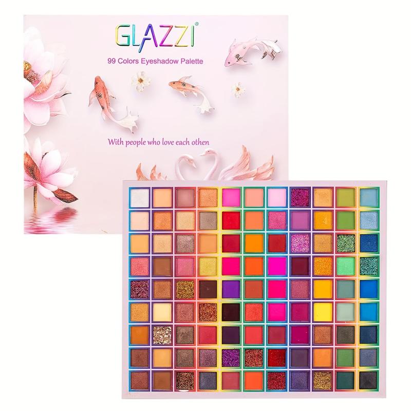 99 Colors Shimmer Eyeshadow Palette Matte Glitter Long Lasting