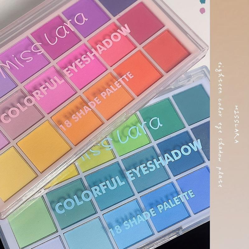 18-Color Rainbow Eyeshadow Palette Matte & Pearly Finish