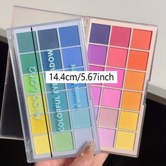 18-Color Rainbow Eyeshadow Palette Matte & Pearly Finish