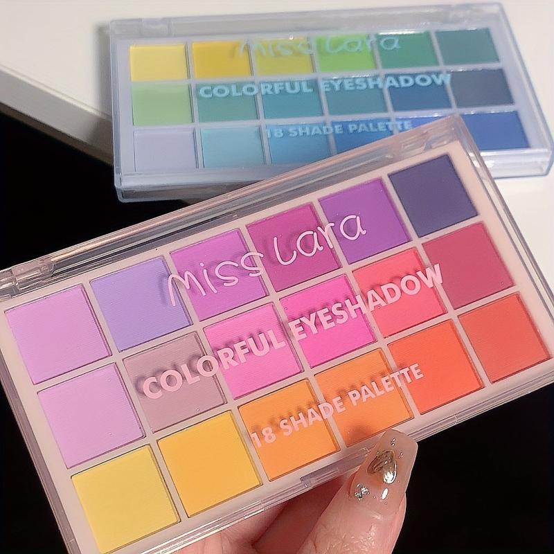 18-Color Rainbow Eyeshadow Palette Matte & Pearly Finish