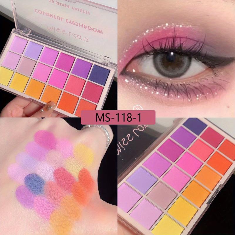 18-Color Rainbow Eyeshadow Palette Matte & Pearly Finish