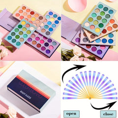 60-Color Matte Metallic Shimmers Eyeshadow Palette