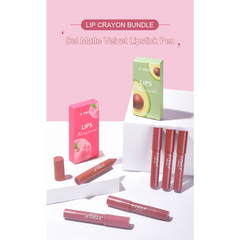 Matte Lipstick Lip Liner Pen Velvet Mist Lipstick Waterproof