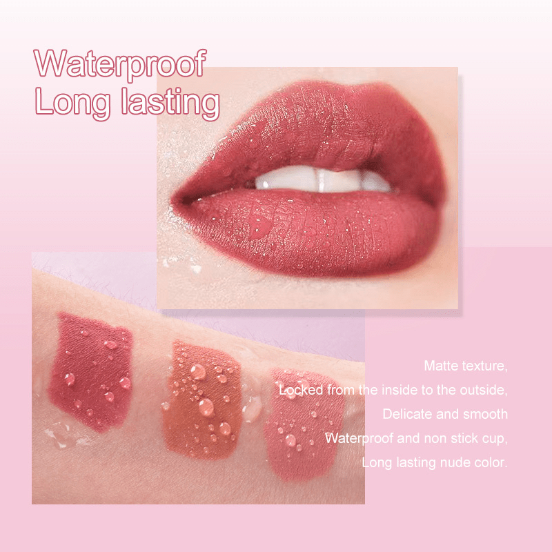 Matte Lipstick Lip Liner Pen Velvet Mist Lipstick Waterproof
