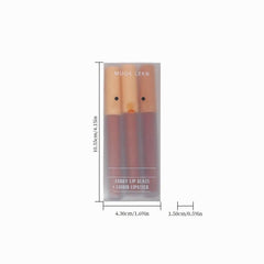 3 Colors Set Lip Gloss Velvet Matte Finish Lip Tint Liquid Lipstick