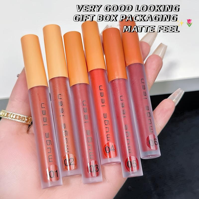 3 Colors Set Lip Gloss Velvet Matte Finish Lip Tint Liquid Lipstick