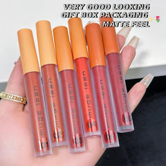 3 Colors Set Lip Gloss Velvet Matte Finish Lip Tint Liquid Lipstick