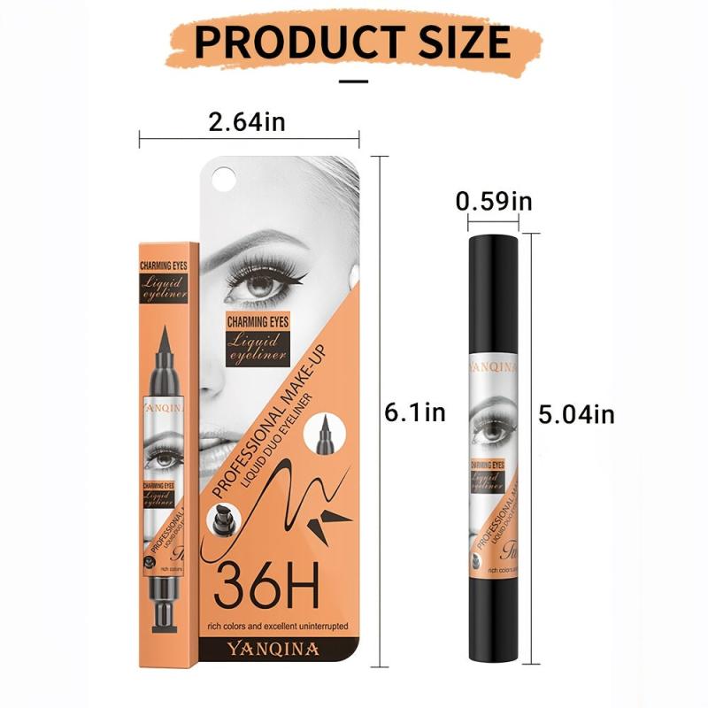 Winged Eyeliner Stamp Double Headed Eye Seal Stick Waterproof