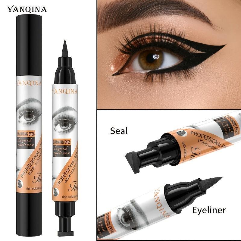 Winged Eyeliner Stamp Double Headed Eye Seal Stick Waterproof