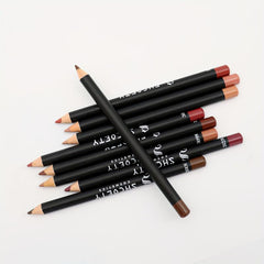 12 Matte Lip Liner Set Purple Red Long Lasting Waterproof Makeup