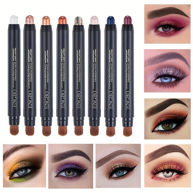 12 Eyeshadow Pen Pearly Matte Waterproof Stick