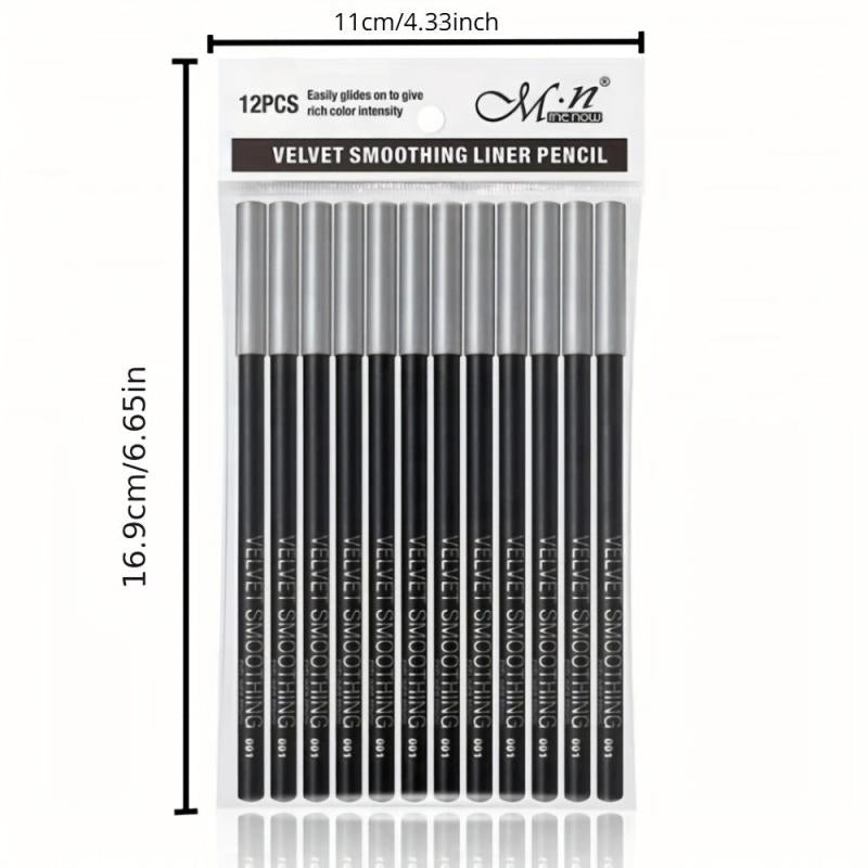 12pcs Eyeliner Pencil Set Waterproof Long-lasting Gel