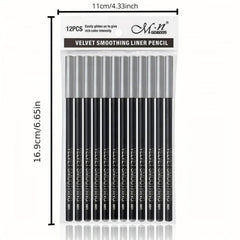 12pcs Eyeliner Pencil Set Waterproof Long-lasting Gel