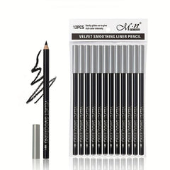 12pcs Eyeliner Pencil Set Waterproof Long-lasting Gel