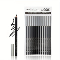 12pcs Eyeliner Pencil Set Waterproof Long-lasting Gel