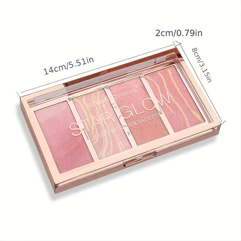 4 Highlighter Palette: Shine Bright & Glow!