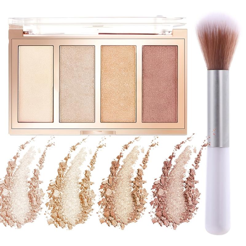 4 Highlighter Palette: Shine Bright & Glow!