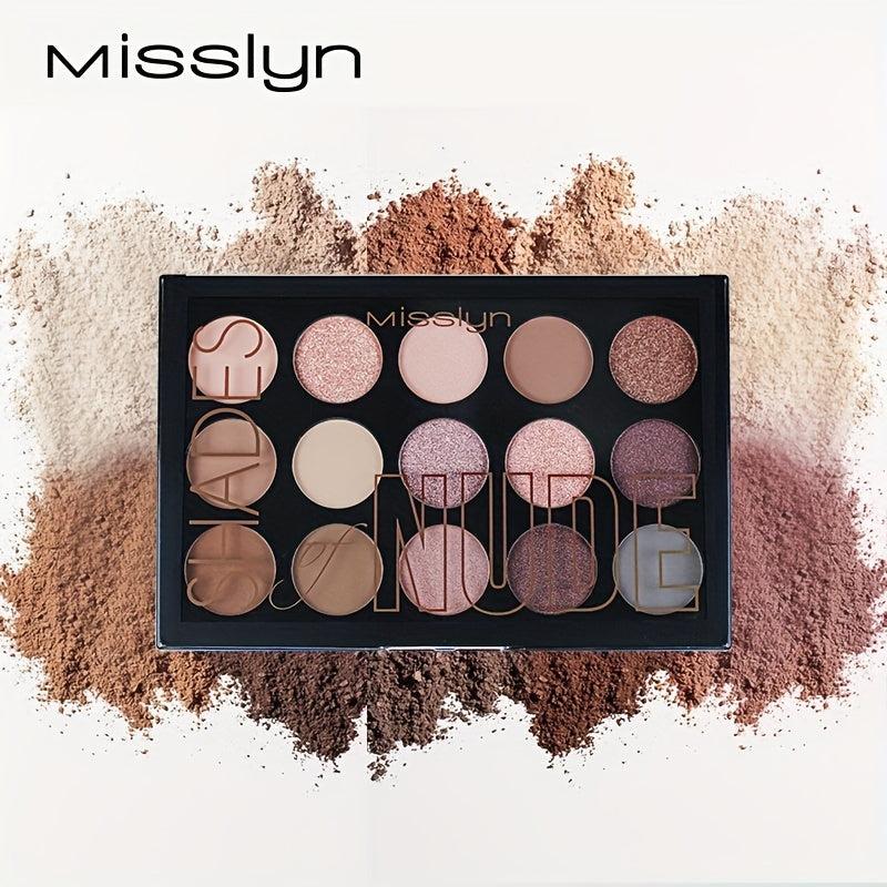 15 Shades Nude Eyeshadow Palette Natural Matte Shimmer Glitter Makeup