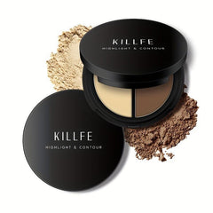 Long Lasting Highlighter and Bronzer Palette Matte Powder for Contouring
