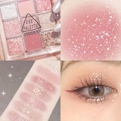9 Colors Eyeshadow Palette Warm Neutral Multicolor