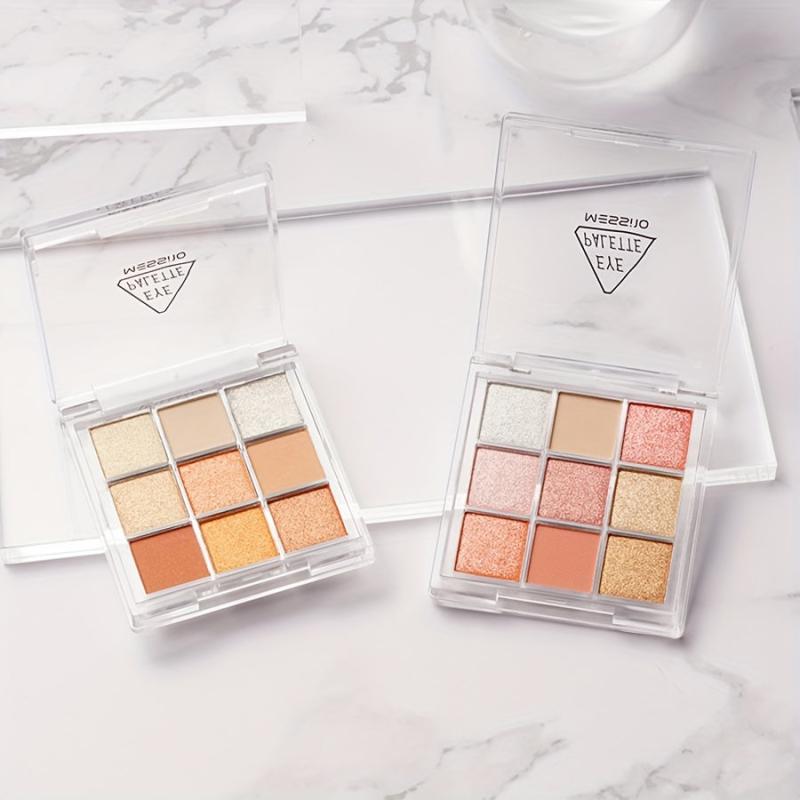9 Colors Eyeshadow Palette Warm Neutral Multicolor
