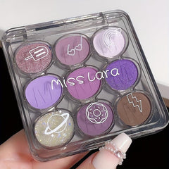 9 Colors Eyeshadow Palette Shimmer Matte Glitter Finish Waterproof