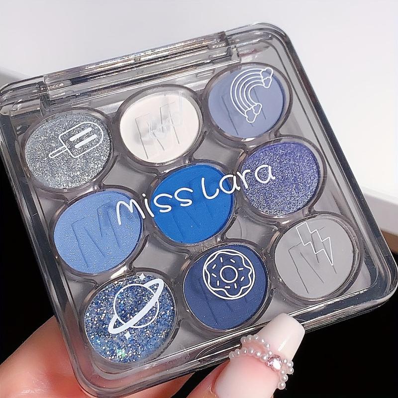9 Colors Eyeshadow Palette Shimmer Matte Glitter Finish Waterproof