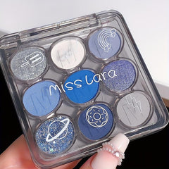 9 Colors Eyeshadow Palette Shimmer Matte Glitter Finish Waterproof