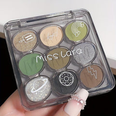 9 Colors Eyeshadow Palette Shimmer Matte Glitter Finish Waterproof