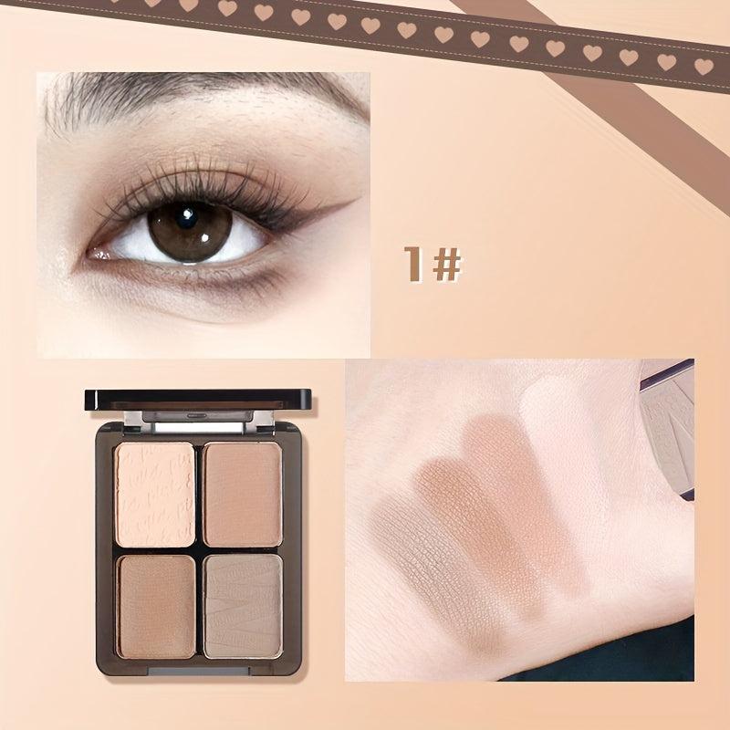 Four Colors Eyeshadow Palette in Turquoise Smokey Style