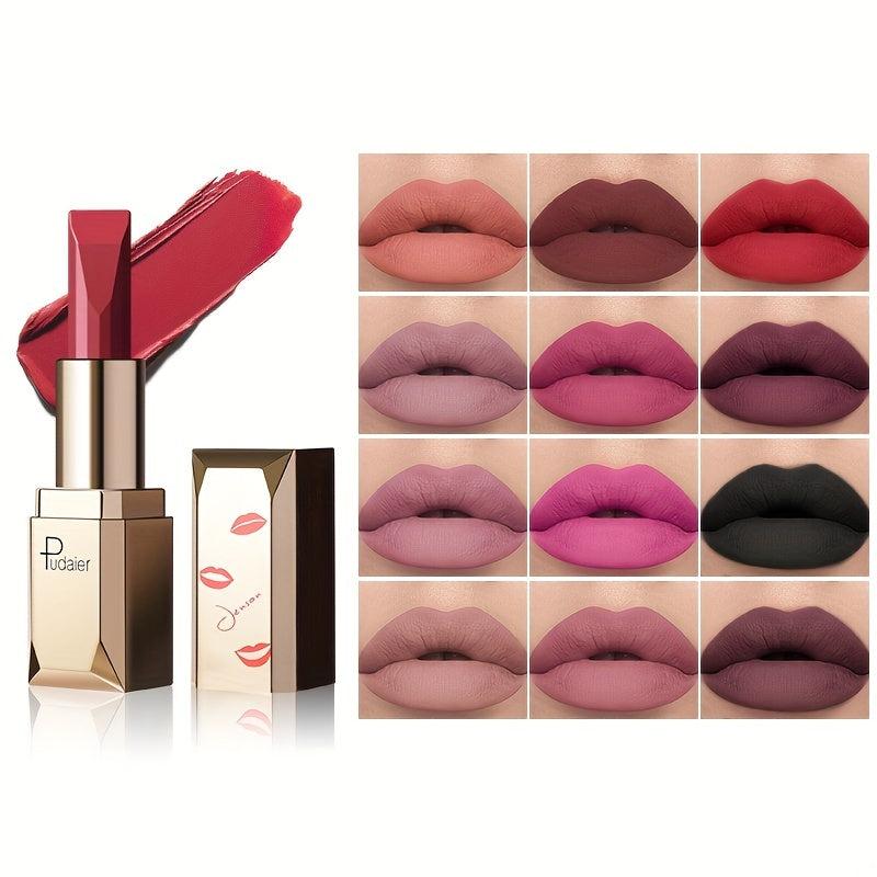 Long Lasting Matte Velvet Lipstick 20 Colors Waterproof