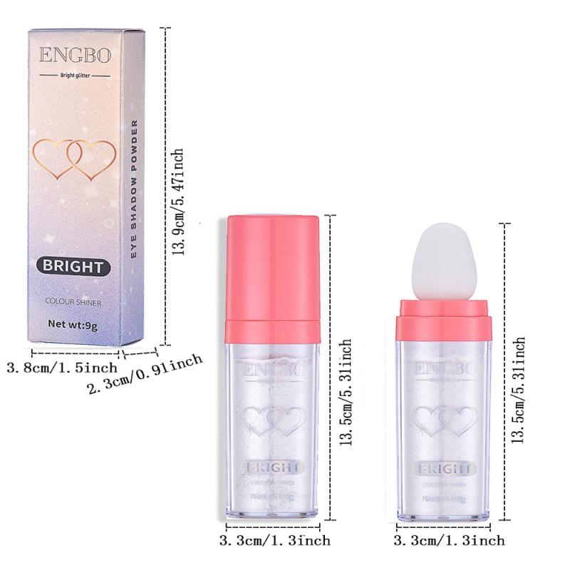 5 Colors Highlighter Powder Body Brightening Face Blush & Glitter Stick