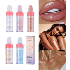 5 Colors Highlighter Powder Body Brightening Face Blush & Glitter Stick