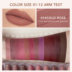 Matte & Dewy Lip Glaze Set - Long Lasting Liquid Lipstick