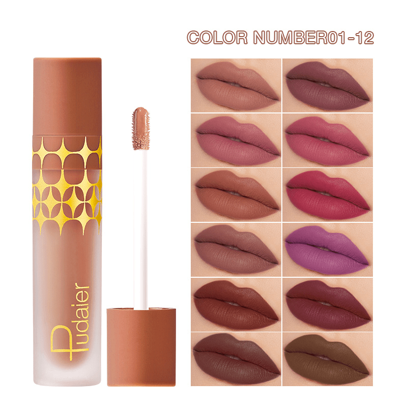 Matte & Dewy Lip Glaze Set - Long Lasting Liquid Lipstick