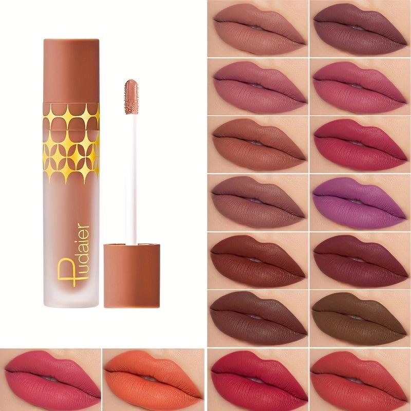 Matte & Dewy Lip Glaze Set - Long Lasting Liquid Lipstick