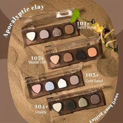 4-Color Eyeshadow Palette Matte Pearly Finish