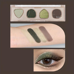 4-Color Eyeshadow Palette Matte Pearly Finish
