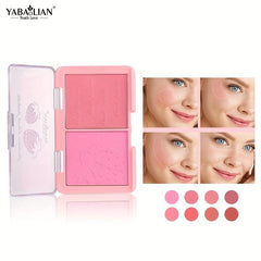 Double Blusher Palette Brighten Skin Tone & Face Shape YABAOLIAN