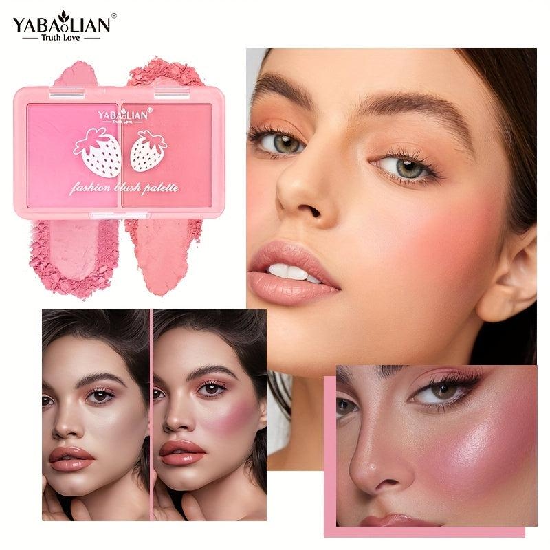 Double Blusher Palette Brighten Skin Tone & Face Shape YABAOLIAN