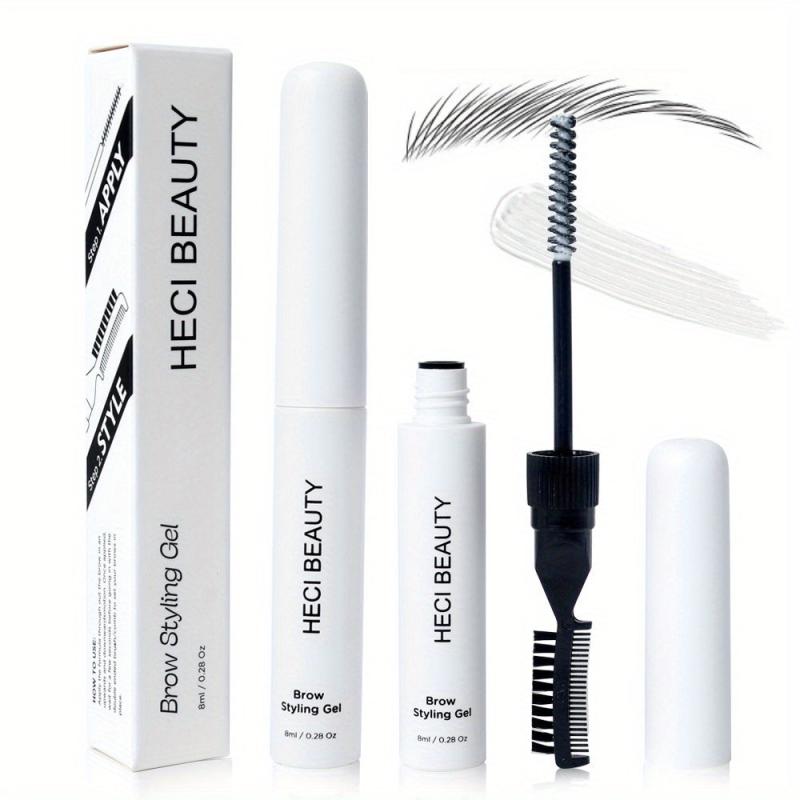 Long-Lasting Eyebrow Gel Stick Waterproof Smudge Proof with Brush