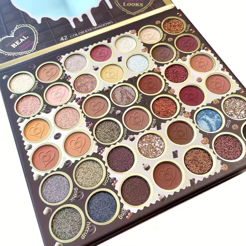 42 Colors Chocolate Eyeshadow Palette Pearly Matte Finish
