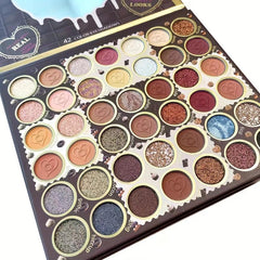 42 Colors Chocolate Eyeshadow Palette Pearly Matte Finish