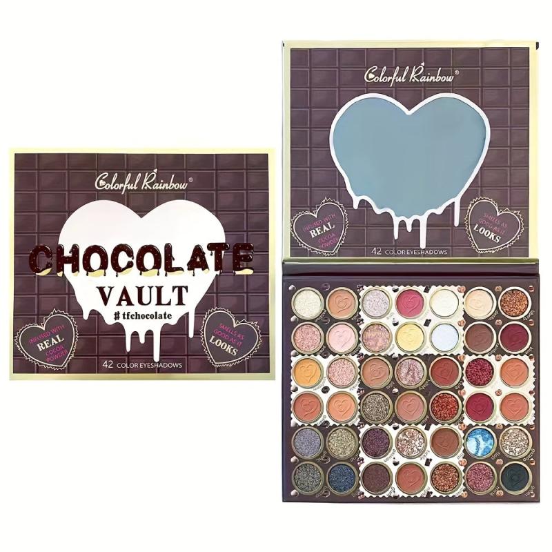 42 Colors Chocolate Eyeshadow Palette Pearly Matte Finish
