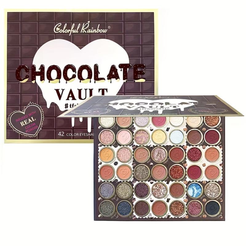 42 Colors Chocolate Eyeshadow Palette Pearly Matte Finish