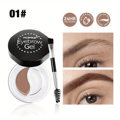 Portable Eyebrow Cream 24 Hours Long Lasting Waterproof 10 Colors
