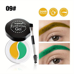 Portable Eyebrow Cream 24 Hours Long Lasting Waterproof 10 Colors