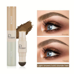 Eyebrow Dye Double Brush Waterproof Smudge proof Eyebrow Cream